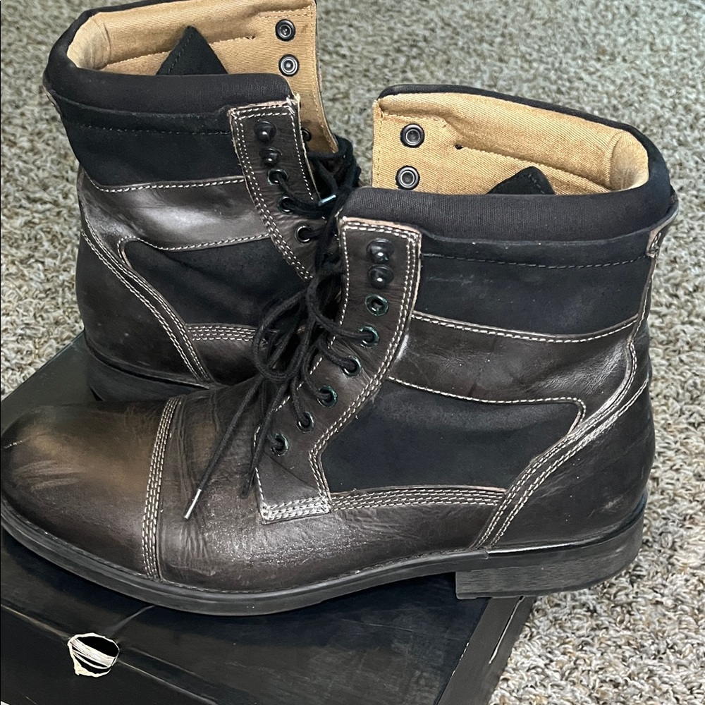 Aldo Men's Two-Tone Lace-Up Boots